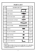 Предварительный просмотр 2 страницы FourStarGroup 11221427BF Quick Start Manual