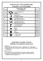 Предварительный просмотр 2 страницы FourStarGroup 12505326 Assembly Instructions