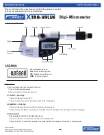 Fowler Xtra-Value Series Operating Instructions предпросмотр