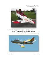 Предварительный просмотр 1 страницы Fox Composites F-86 Sabre Instruction Manual