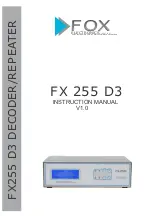 Предварительный просмотр 1 страницы Fox Electronics FX255 D3 Instruction Manual