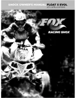 FOX RACING SHOX FLOAT X EVOL Owner'S Manual preview