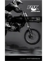 Предварительный просмотр 1 страницы FOX RACING SHOX MINI-MOTO MX-C Owner'S Manual