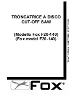 Предварительный просмотр 1 страницы Fox F20-140 User Manual