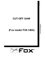 Preview for 1 page of Fox F20-140A User Manual