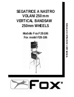 Preview for 1 page of Fox F28-186 User Manual