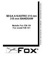 Предварительный просмотр 1 страницы Fox F28-191 Assembling And Operating Manual