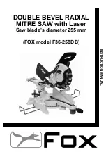 Fox F36-258DB Instruction Manual preview