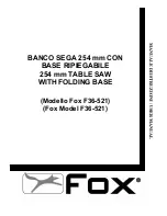 Fox F36-521 User Manual preview