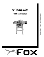 Fox F36-527 Assembly And Operating Instructions Manual preview