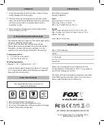 Preview for 2 page of Fox Halo Power CEI211 Manual