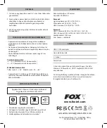 Preview for 12 page of Fox Halo Power CEI211 Manual