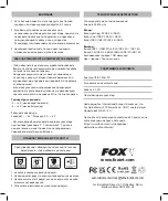 Preview for 14 page of Fox Halo Power CEI211 Manual