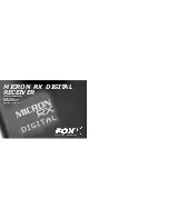 Предварительный просмотр 1 страницы Fox Micron RX Operating Instructions Manual