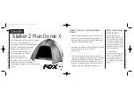 Предварительный просмотр 11 страницы Fox Stalker 2 Man Dome X Manual