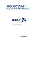 Preview for 1 page of Foxcom SATLIGHT 7225H Installation And User Manual