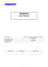 Preview for 1 page of Foxconn J20H084ac User Manual