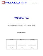 Foxconn WBU063-VZ Manual preview