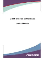 Предварительный просмотр 1 страницы Foxconn Z75M-S Series User Manual