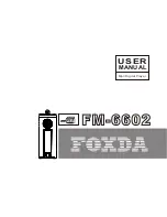 Foxda FM-6602 User Manual preview