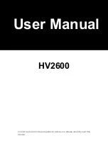 Preview for 1 page of FoxESS HV2600 User Manual