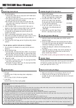 Preview for 2 page of FOXeye GC1 MOTO CAM User Manual