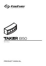 Foxfury Lighting Solutions TAKER B50 Product Manual preview