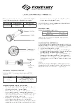 Предварительный просмотр 1 страницы FOXFURY CS Scan Product Manual