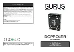 FOXGEAR GURUS DOPPOLER User Manual предпросмотр