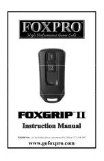 Предварительный просмотр 1 страницы Foxpro FOXGRIP II Instruction Manual