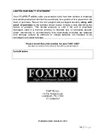 Предварительный просмотр 36 страницы Foxpro FURY 2 Instruction Manual