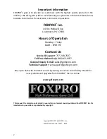 Preview for 2 page of Foxpro Hammerjack Instruction Manual