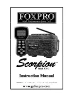 Предварительный просмотр 1 страницы Foxpro Scorpion X1-C Instruction Manual