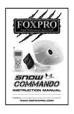 Предварительный просмотр 1 страницы Foxpro SNOW COMMANDO Instruction Manual