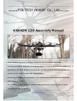 Preview for 1 page of Foxtech KRAKEN 130 Assembly Manual