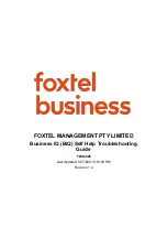 Foxtel BiQ Self Help Troubleshooting Manual preview