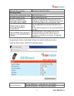 Preview for 7 page of Foxtron SERInet User Manual