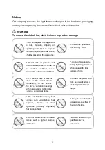 Preview for 2 page of Foxun SX-EX33 Operating Instructions Manual