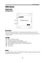 Preview for 1 page of Foxun SX-HSD1 Operating Instructions