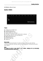 Preview for 1 page of Foxun SX-MX04 Operating Instructions Manual