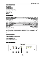 Предварительный просмотр 2 страницы Foxun SX-SW03 Operating Instructions