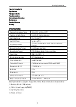 Предварительный просмотр 2 страницы Foxun SX-SW04 Operating Instructions