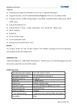 Preview for 2 page of foxunhd FX-SP148E-HD4k2k Operating Instructions Manual