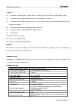 Preview for 2 page of foxunhd FX-SPE102 Operating Instructions Manual