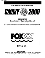 Preview for 2 page of Foxx GALAZY 2000 Installation & Operation Manual