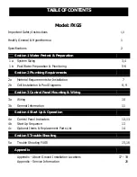 Preview for 3 page of Foxx GALAZY 2000 Installation & Operation Manual