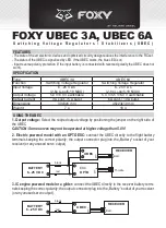 FOXY UBEC 3A Manual preview