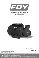 Foy BP305 User Manual And Warranty preview