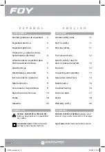 Preview for 2 page of Foy HL300 User Manual And Warranty