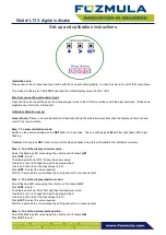 Preview for 1 page of Fozmula L13X Calibration Instructions